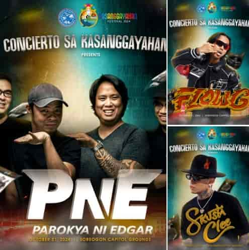 Flow G, Skusta Clee, and Parokya ni Edgar are ready to take over the stage at Concierto sa Kasanggayahan!